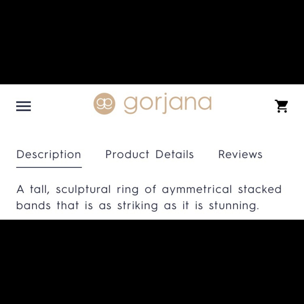 Gorjana Lola Ring Size 8 - Picture 5 of 8
